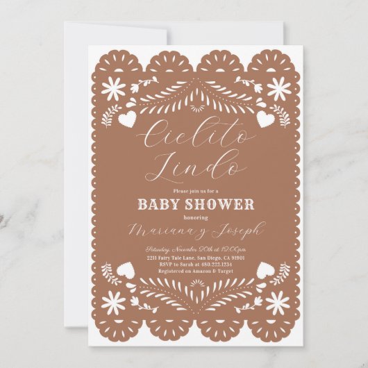 Cielito Lindo Baby Shower Invitation 招待状 (正面)