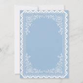 Cielito Lindo Baby Shower Invitation Dusty Blue 招待状 (裏面)