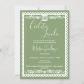 Cielito Lindo Baby Shower Invitation | Green  カード (正面)