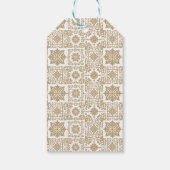 Cielito Lindo Beigeメキシコの赤ちゃんシャワーギフトラベル ギフトタグ (裏面)