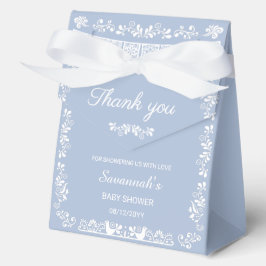 Cielito Lindo Blue Baby Shower Favor Box フェイバーボックス