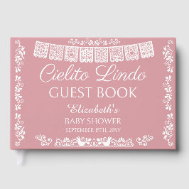 Cielito Lindo Blush Pink Baby Shower ゲストブック