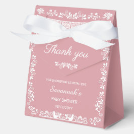 Cielito Lindo Blush Pink Baby Shower Favor Box フェイバーボックス