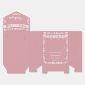 Cielito Lindo Blush Pink Baby Shower Favor Box フェイバーボックス (見開き)