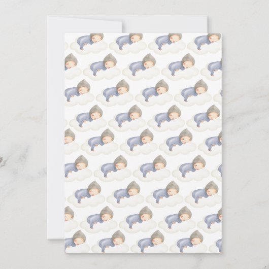 Cielito Lindo Boy Baby Shower 招待状 (裏面)