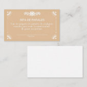 Cielito Lindo Brownエンクロージスペインのャのラッフルカード エンクロージャーカード (正面/裏面)