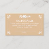 Cielito Lindo Brownエンクロージスペインのャのラッフルカード エンクロージャーカード (正面)