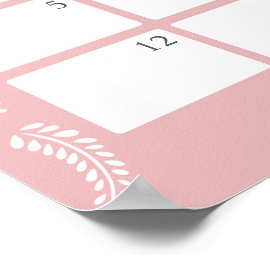 Cielito Lindo Guess the due Date calendar ポスター (角)