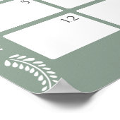 Cielito Lindo Guess the due Date calendar ポスター (角)