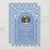 Cielito Lindo Invitation 1st Birthday with Photo 招待状 (正面/裏面)