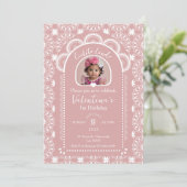 Cielito Lindo Invitation 1st Birthday With Photo 招待状 (スタンド正面)