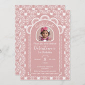 Cielito Lindo Invitation 1st Birthday With Photo 招待状 (正面/裏面)