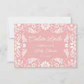 Cielito Lindo Mexicanベビーシャワーサンキューカード カード (正面)