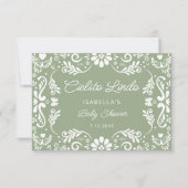 Cielito Lindo Mexicanベビーシャワーサンキューカード カード (正面)