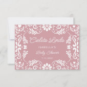 Cielito Lindo Mexicanベビーシャワーサンキューカード カード (正面)