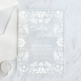 Cielito Lindo Mexicanベビーシャワー アクリル招待状