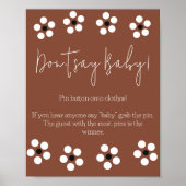 Cielito Lindo Mexican赤ちゃんシャワーのゲームを言わない ポスター (正面)