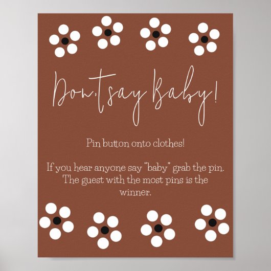 Cielito Lindo Mexican赤ちゃんシャワーのゲームを言わない ポスター (正面)