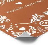 Cielito Lindo Mexican Baby Shower Pigives ポスター (角)