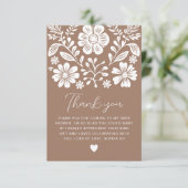 Cielito Lindo Mexican Baby Shower Thank You エンクロージャーカード (スタンド正面)