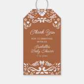 Cielito Lindo Mexican Baby Shower Thank You ギフトタグ (正面)
