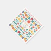 Cielito Lindo Mexican Colorful Baby Shower  スタンダードカクテルナプキン (角)