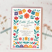 Cielito Lindo Mexican Colorful Baby Shower  招待状