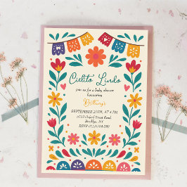 Cielito Lindo Mexican Colorful Baby Shower 招待状