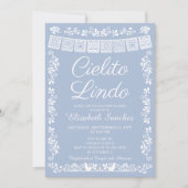 Cielito Lindo Mexican Fiesta Baby Shower 招待状 (正面)