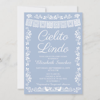 Cielito Lindo Mexican Fiesta Baby Shower 招待状