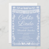 Cielito Lindo Mexican Fiesta Baby Shower 招待状 (正面/裏面)