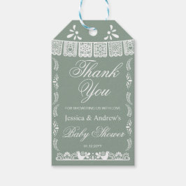 Cielito Lindo Mexican Gender Neutral Baby Shower ギフトタグ