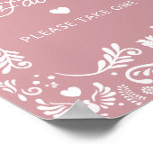 Cielito Lindo Mexican Girl Baby Shower Pigives ポスター (角)