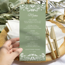 Cielito Lindo Mexican Green Baby Showerメニュー メニュー