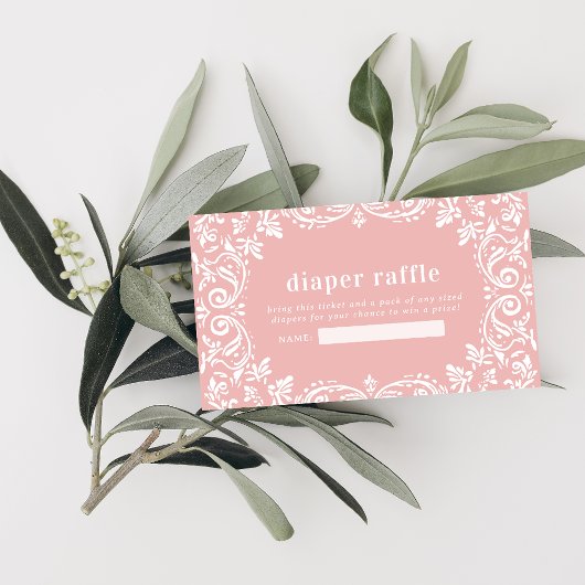 Cielito Lindo Mexican Papel Picado | Diaper Raffle エンクロージャーカード