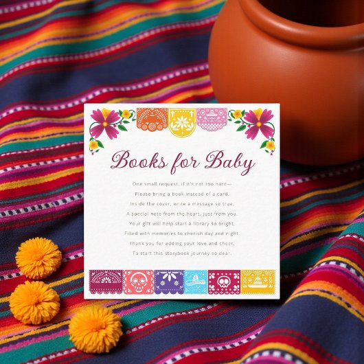 Cielito Lindo Mexican Papel Picado Folk Art Fiesta エンクロージャーカード