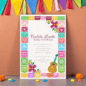 Cielito Lindo Mexican Papel Picado Folk Art Fiesta 招待状