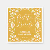 Cielito Lindo Mexican Papel Picado Talavera スタンダードカクテルナプキン (正面)