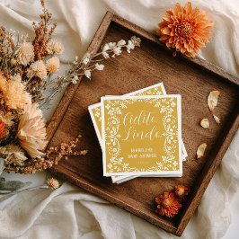 Cielito Lindo Mexican Papel Picado Talavera  スタンダードカクテルナプキン