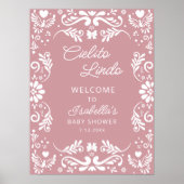 Cielito Lindo Mexican Pinkベビーシャワーへようこそ ポスター (正面)