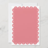 Cielito Lindo Mexican Talavera Girl Baby Shower 招待状 (裏面)