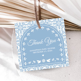 Cielito Lindo Papel Picado Baby Shower フェイバータグ