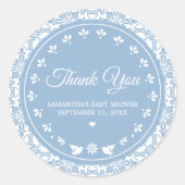 Cielito Lindo Papel Picado Baby Shower ラウンドシール (正面)