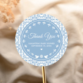 Cielito Lindo Papel Picado Baby Shower ラウンドシール