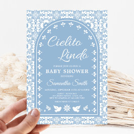 Cielito Lindo Papel Picado Baby Shower 招待状