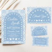 Cielito Lindo Papel Picado Baby Shower 招待状