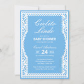 Cielito Lindo Papel Picado Mexican Baby Shower 招待状 (正面)