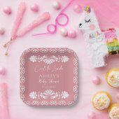 Cielito lindo Pink Mexican Baby Shower ペーパープレート (パーティー)