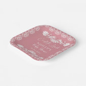 Cielito lindo Pink Mexican Baby Shower ペーパープレート (傾斜あり)