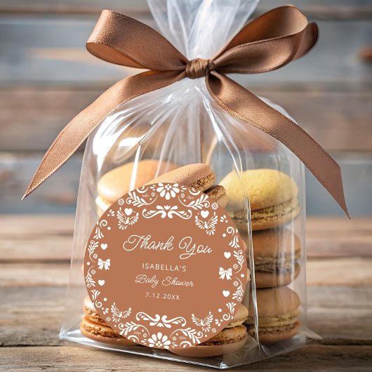 Cielito Lindo Talaveraメキシコのベビーショーありがとう ラウンドシール